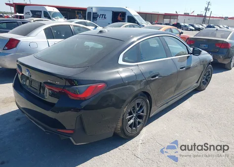 2025 BMW I4 Edrive40 из США, поврежденный, VIN WBY23HD02SFT97105